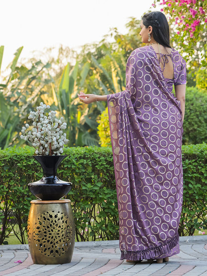 Tikhi Imli Geometric Woven Design Ready to Wear Saree