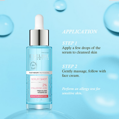 Eveline Cosmetics Serum Shot 2% Hyaluronic Acid Moisturization
