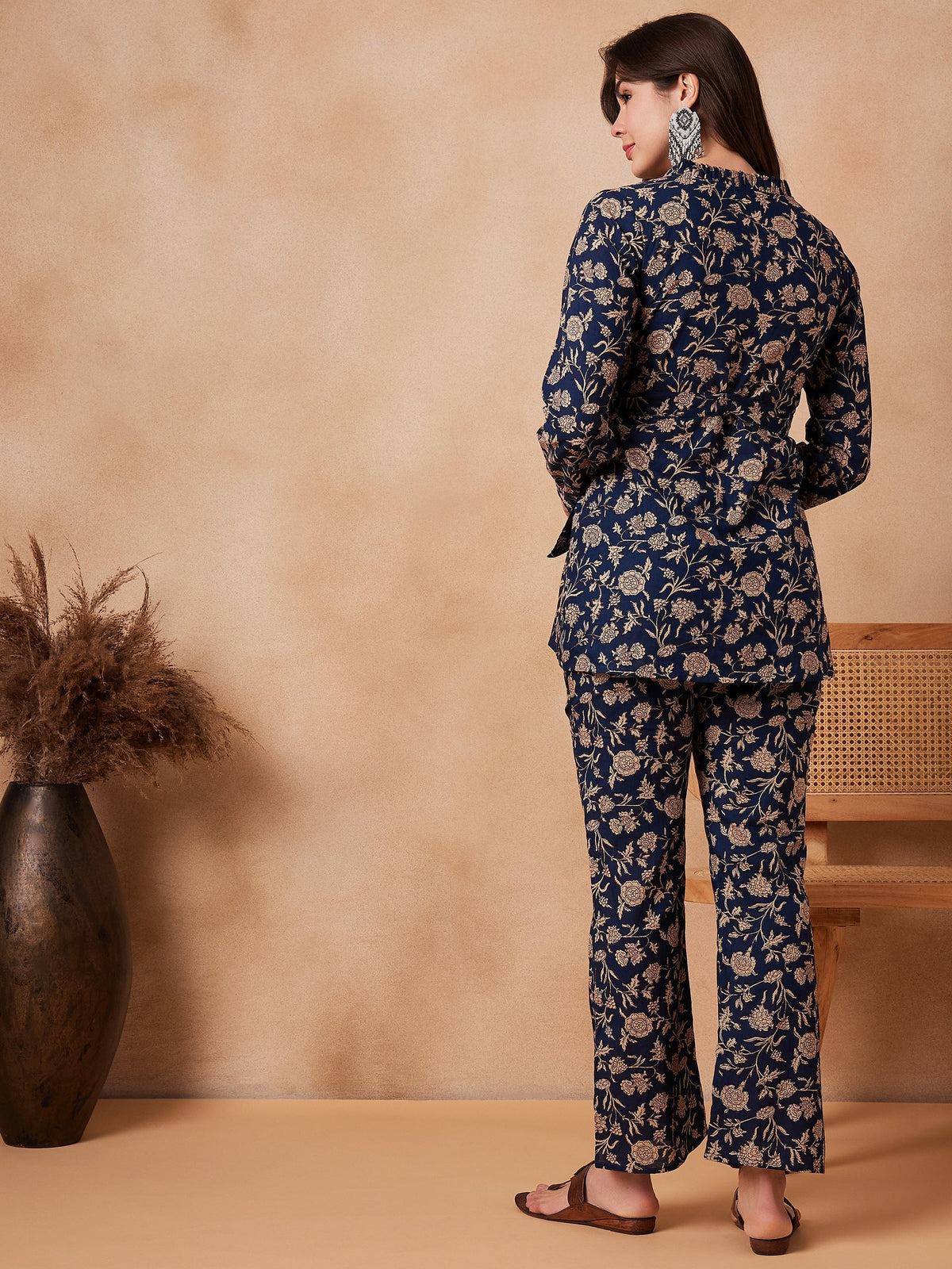 InWeave Navy Beige Co Ord Set