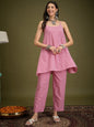 InWeave Pink Small Check Strappy Co Ord Set