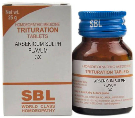 SBL Homeopathy Arsenicum Sulph Flavum Trituration Tablets