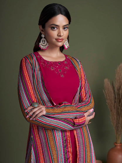 Myra Rani Georgette Choli Palazo Suit