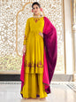Myra Florenece Green and Rani Real Georgette Gharara Suit