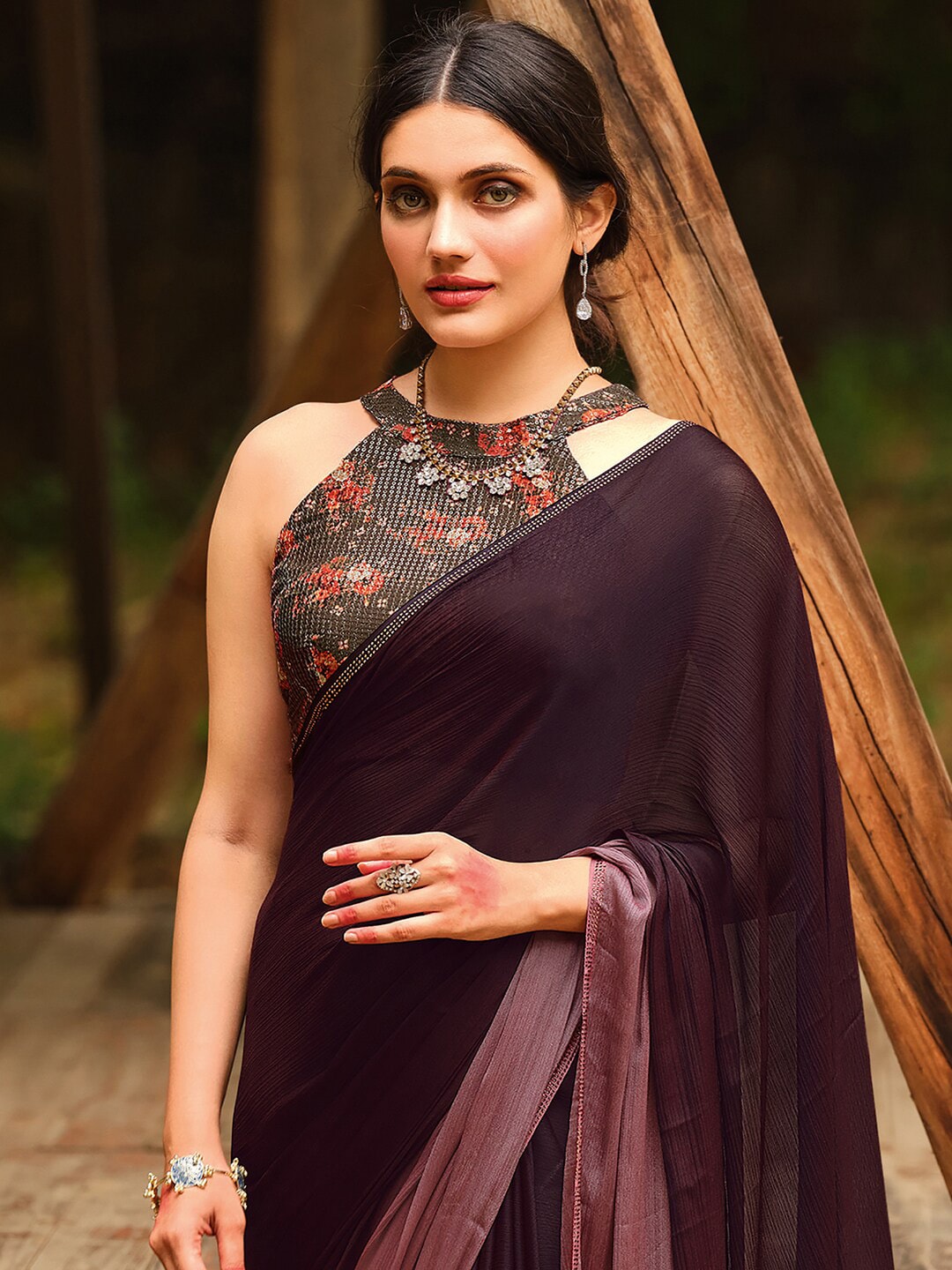 Saree Mall Ombre Sarees
