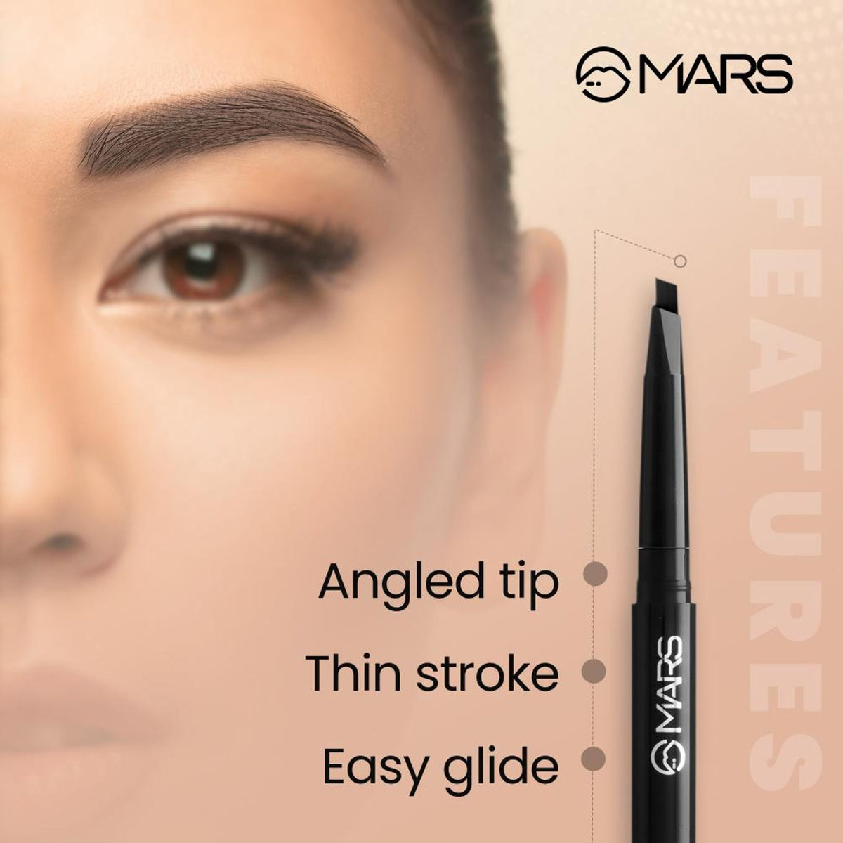 MARS Cosmetics Micro Precision Brow Pencil - Brown
