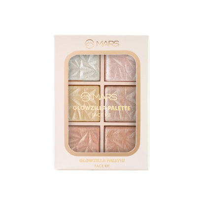 MARS Cosmetics Glowzilla 6 Shade Face Highlighter Palette - 01