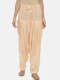 Souchii Beige Solid Regular-Fit High-Rise Patiala