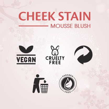 Matt Look Cheek Stain Mousse Blushs - 03 Roseate