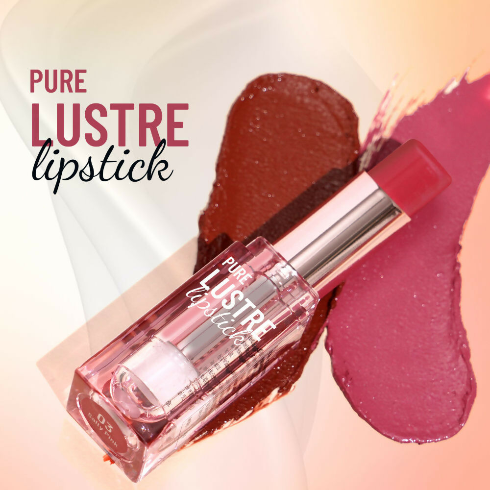 Swiss Beauty High Shine Finish Smooth Glide Pure Lustre Lipstick - 6 Just Peachy