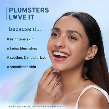 Plum Niacinamide Serum & Moisturizer Duo With Rice Water - Fades Blemishes, Hydrates & Brighten Skin