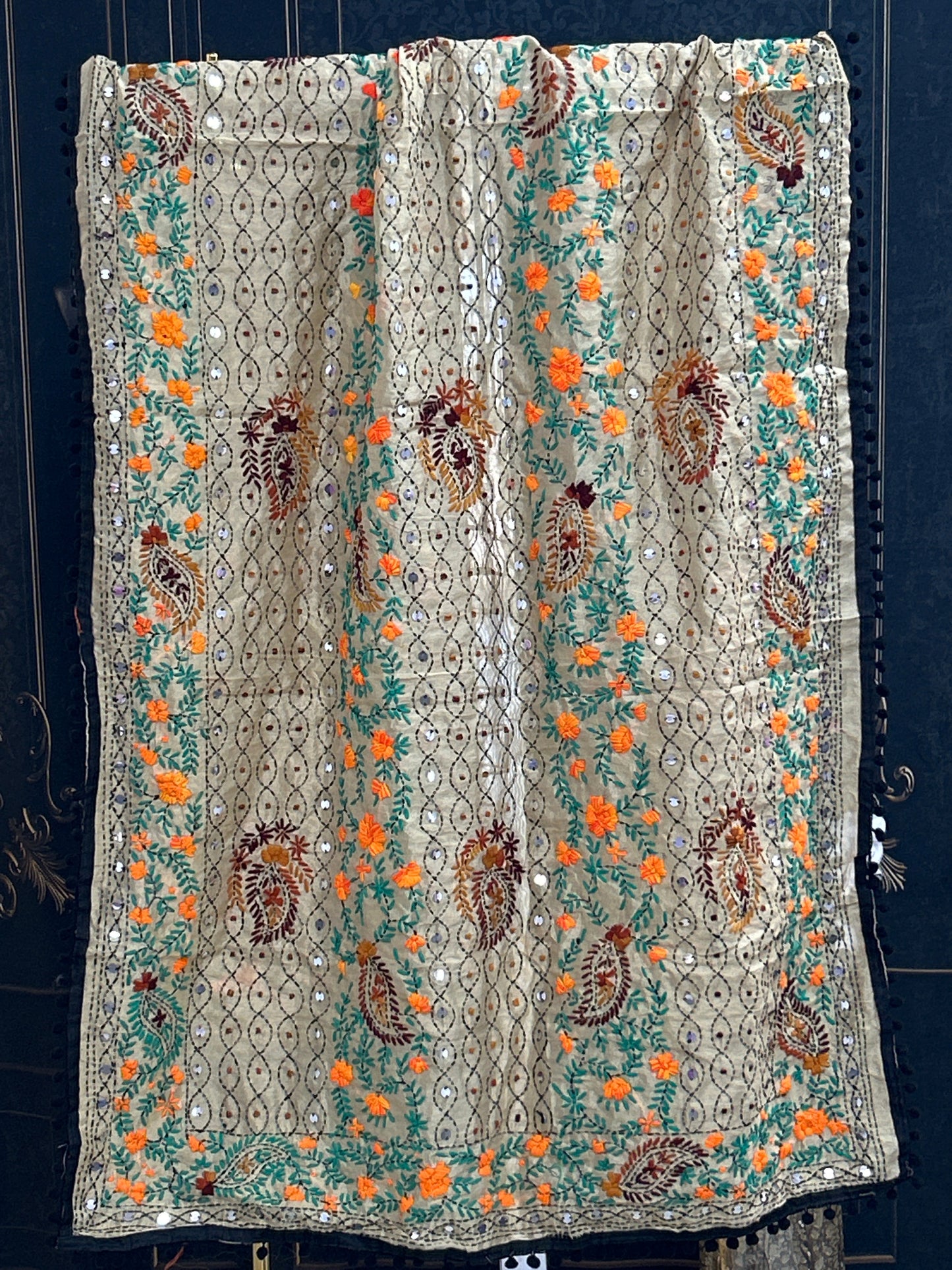 Kantha work dupatta