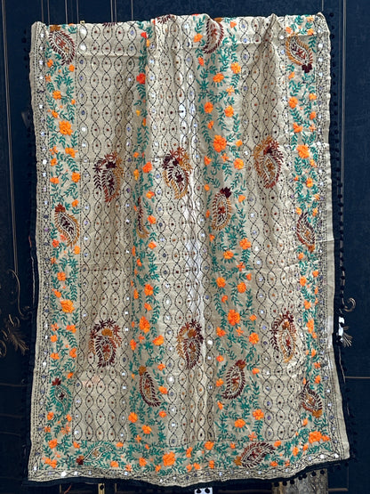 Kantha work dupatta