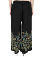 Mominos Fashion Black Floral Design Palazzo