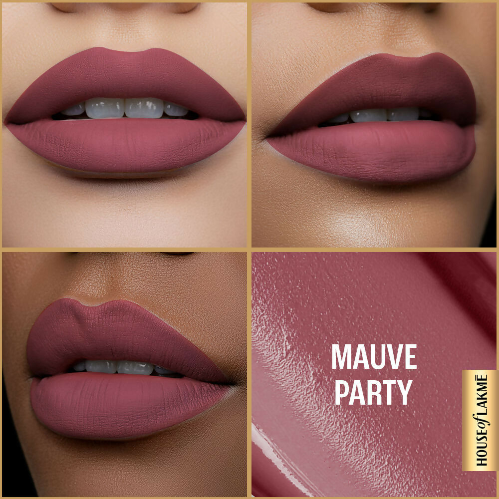 Lakme Ultimate Glam Matte Liquid Lipstick - Muave Party