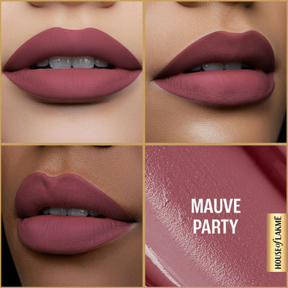 Lakme Ultimate Glam Matte Liquid Lipstick - Muave Party