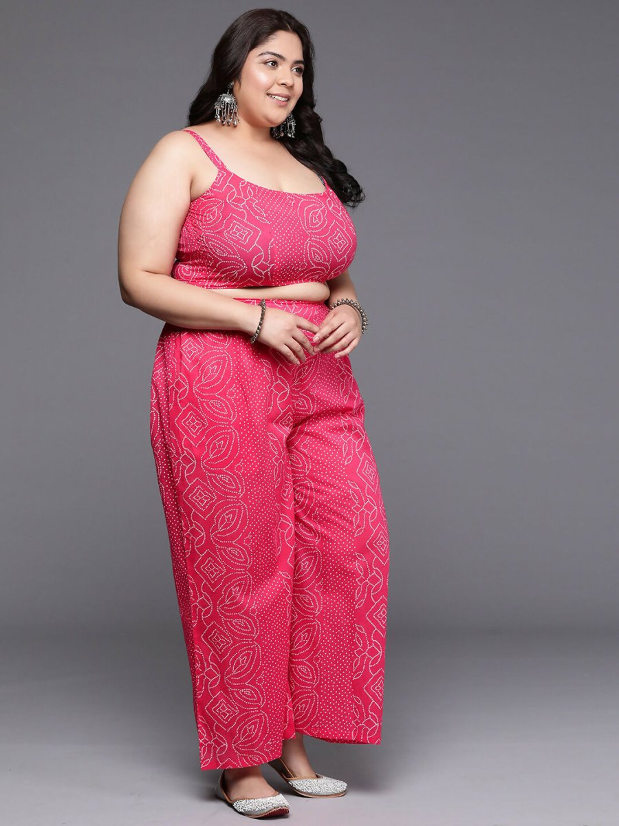 Ahalyaa Women's Traditional wear Co-ords - Pink