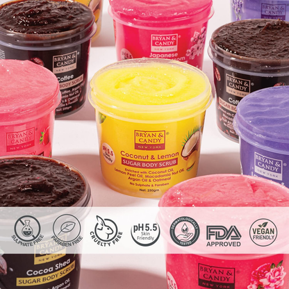 Bryan & Candy Coconut & Lemon Sugar Body Scrub