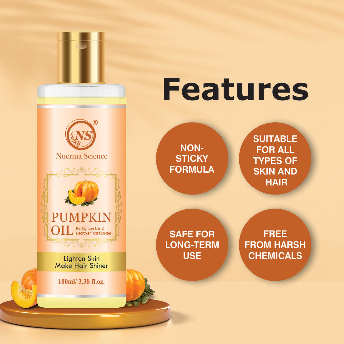 Nuerma Science Pumpkin Hair Oil