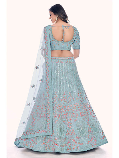 Myra Firozi Soft Net Embroidered Designer Lehenga Choli