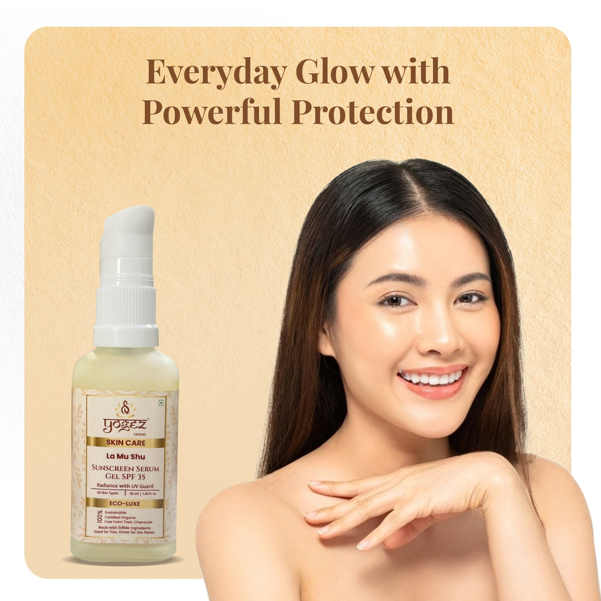 Yogez La Mu Shu Sunscreen Serum Gel SPF 35