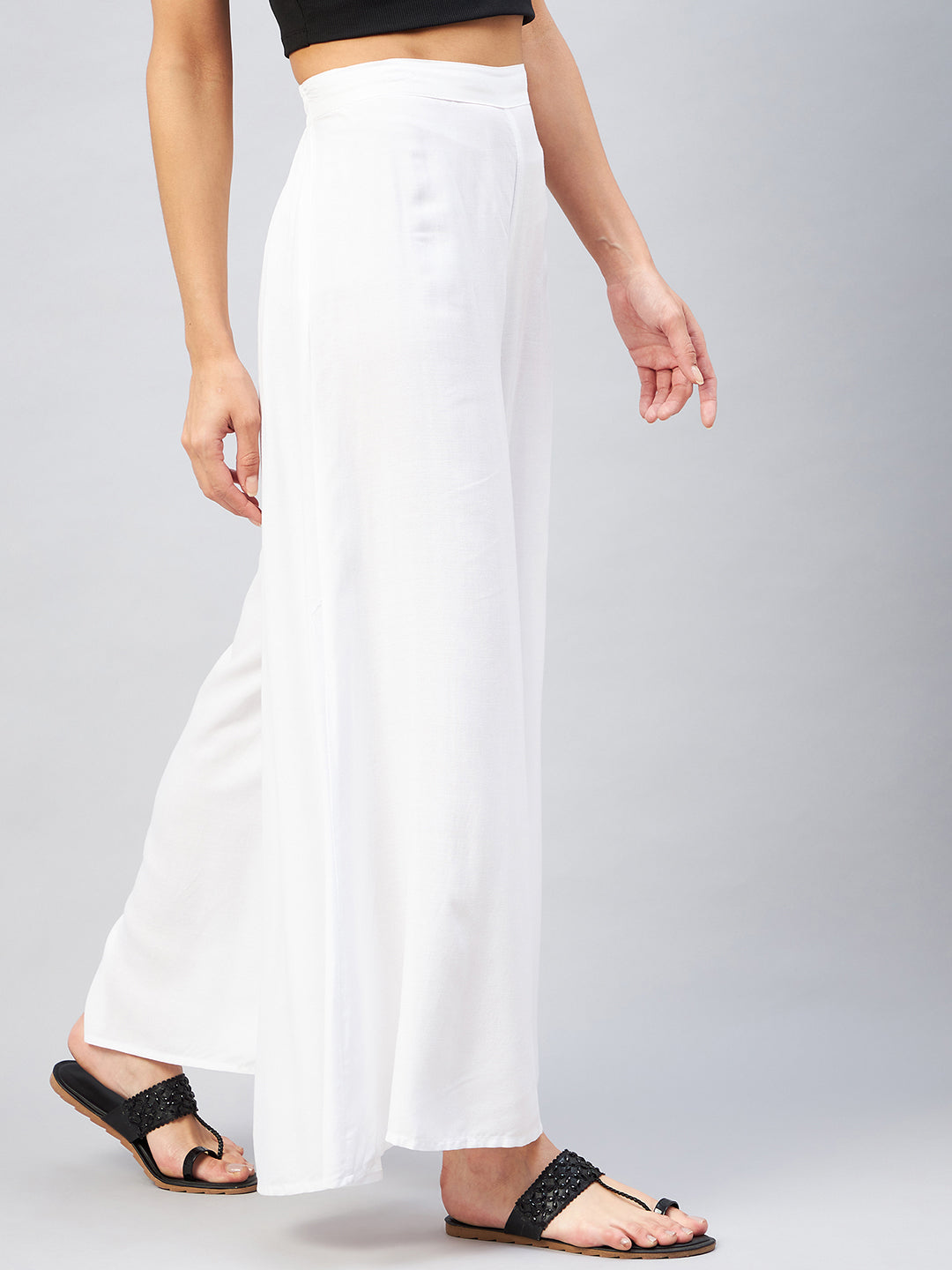 InWeave Solid White Palazzo