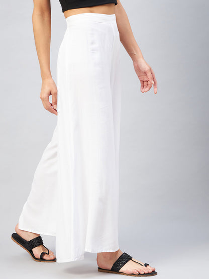 InWeave Solid White Palazzo