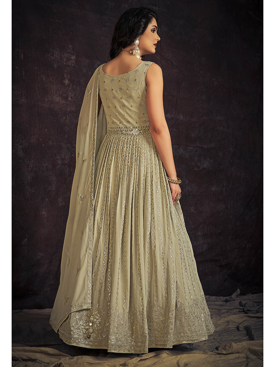 Myra Pista Real Georgette Designer Gown Style Suit