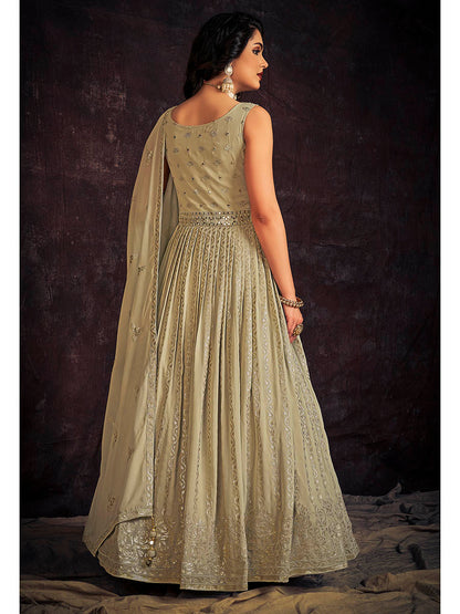 Myra Pista Real Georgette Designer Gown Style Suit