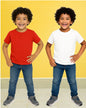 Chilins Kids Round Neck T-Shirt Half Sleeves 100% Cotton Plain Solid Color Tshirt