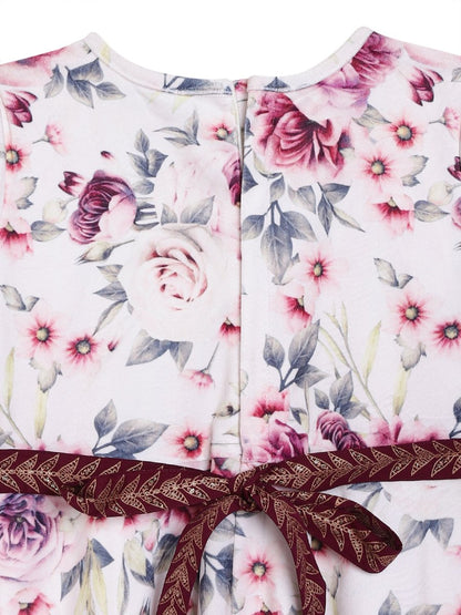 Ahalyaa Girls Printed A-Line Maxi Kids Ethnic Dresses