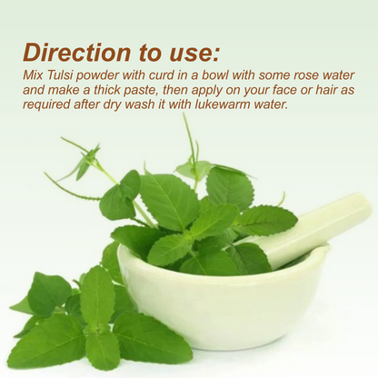 Nuerma Science Tulsi Natural Powder For Face & Hair Care