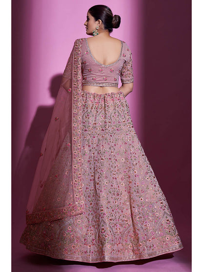Myra Mauve Georgette Embroidered Designer Lehenga Choli