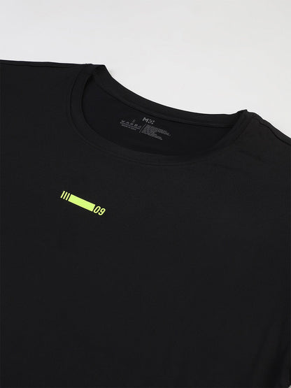 MKH Women Black Dri-FIT Sports T-shirt