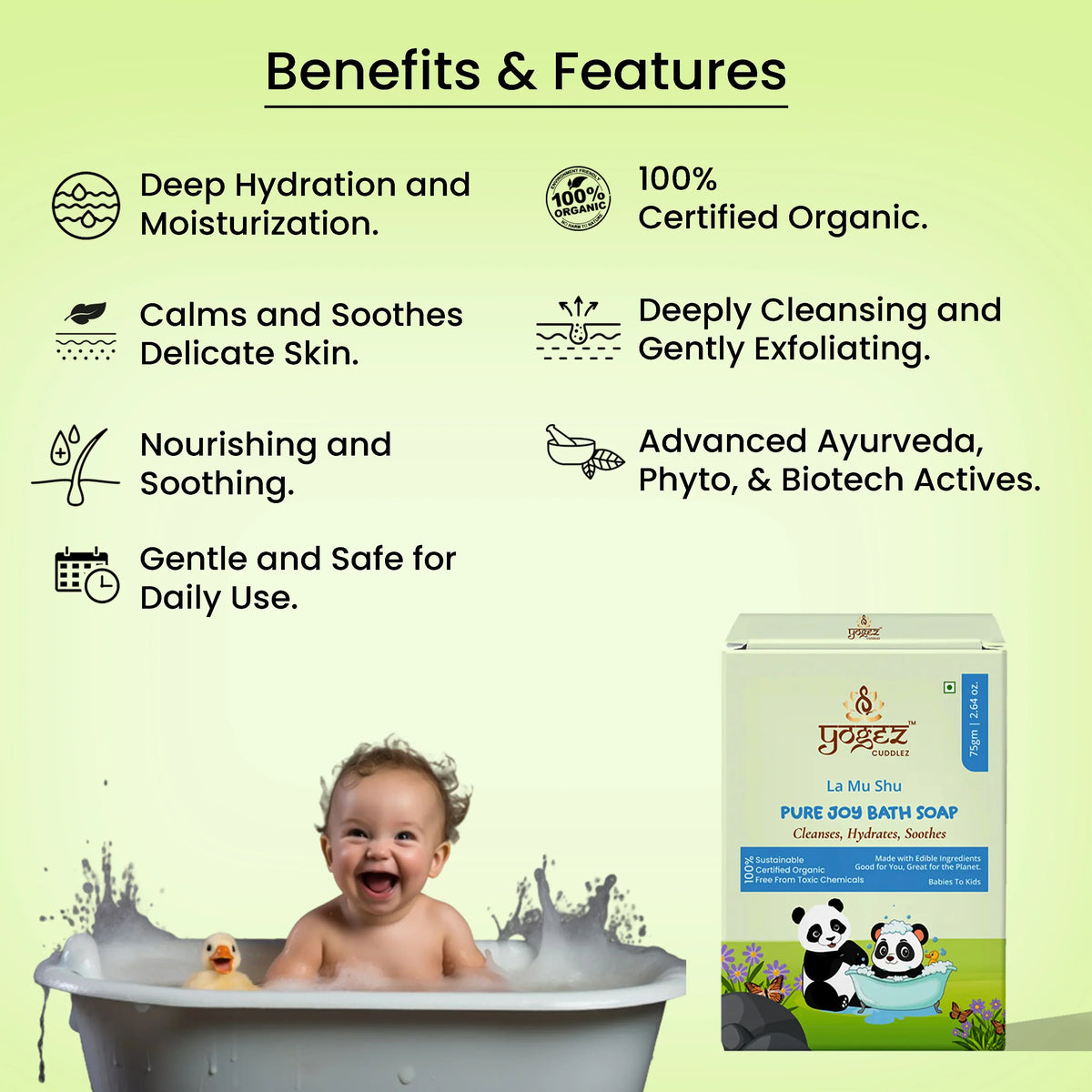 Yogez La Mu Shu Pure Joy Bath Soap