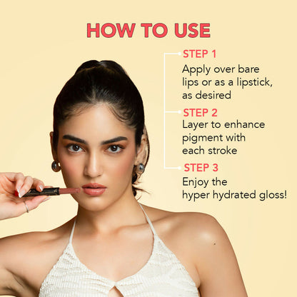 LoveChild By Masaba Gupta Shooting Star Hyper Hydrating Gloss Balm - Choco Star
