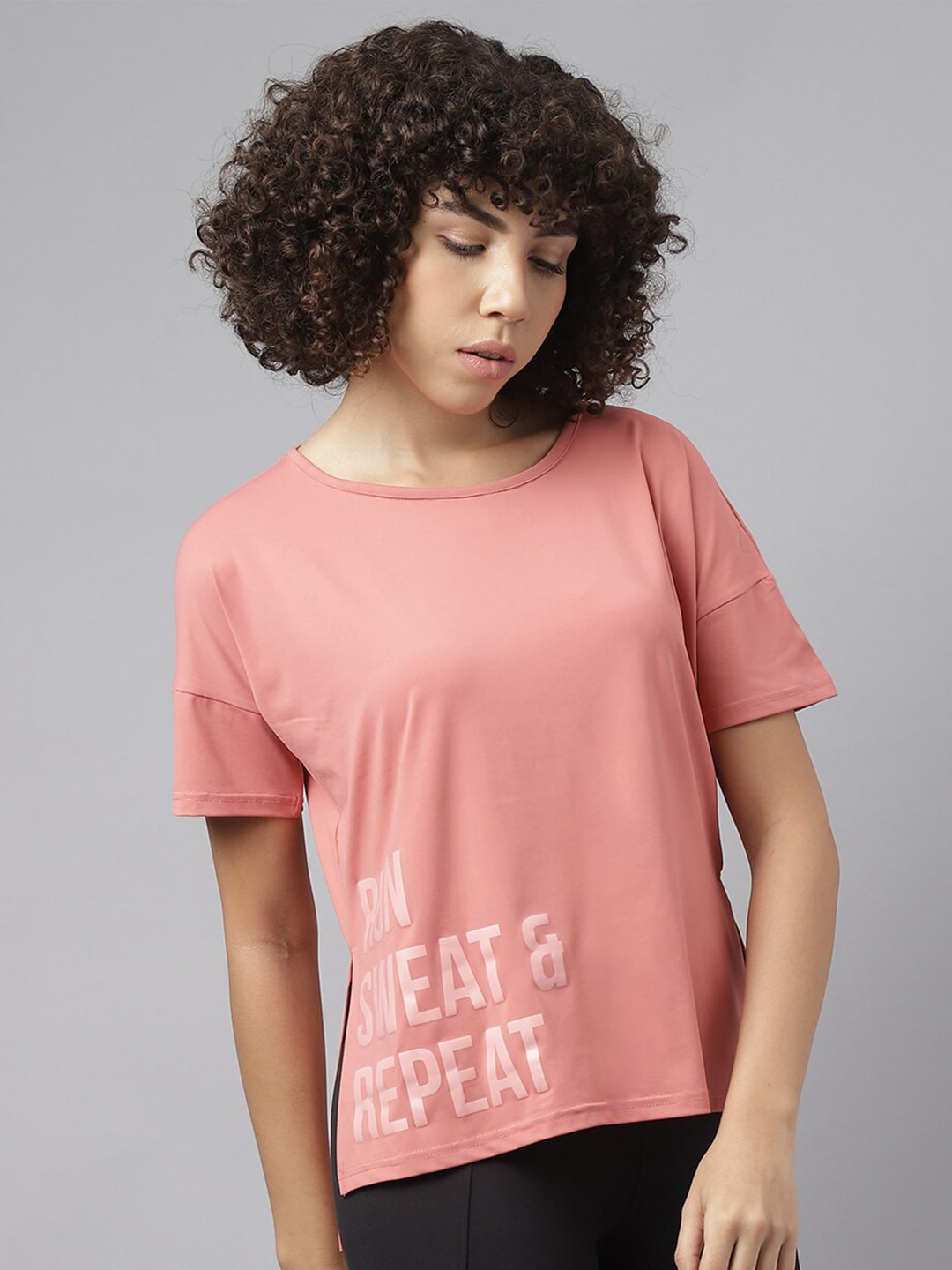 MKH Typography Printed Dri-FIT Sports T-shirt