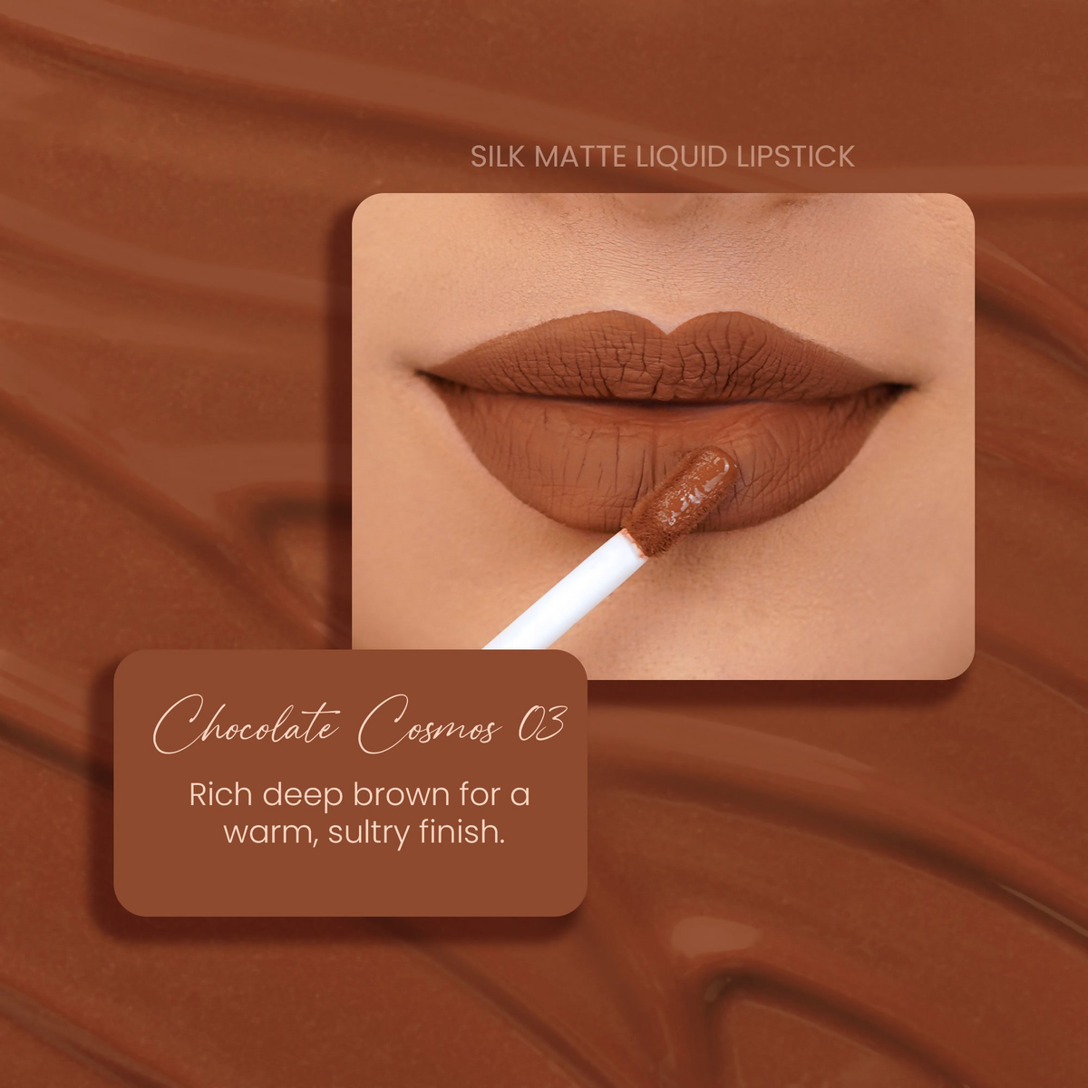 Parul Garg Beauty Silk Matte Liquid Lipstick - Chocolate Cosmos 03