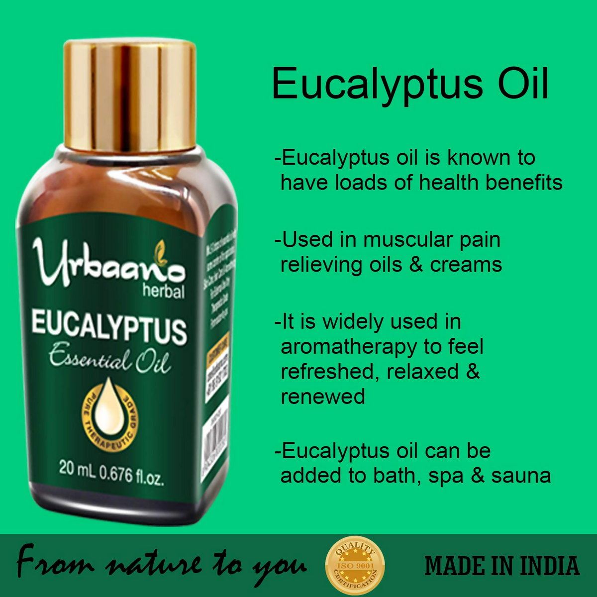 Urbaano Herbal Eucalyptus Essential Oil