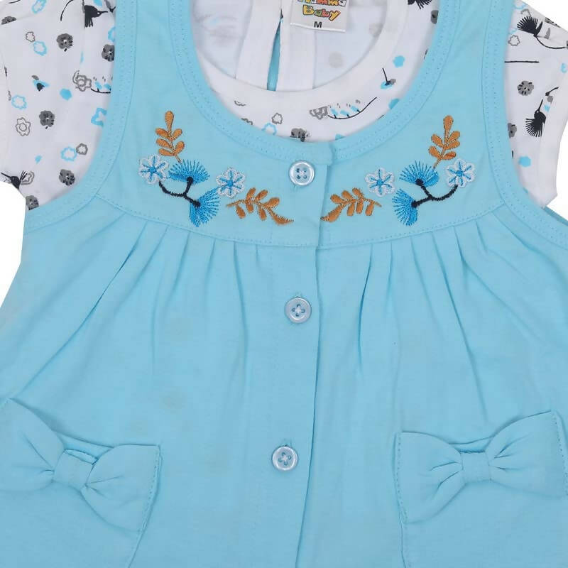 NammaBaby Baby Girl's A-Line Mini Frock Dress - Blue 114