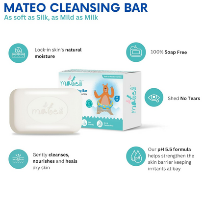 Mateo Baby Cleansing Bar With Vitamin E & Glycerin