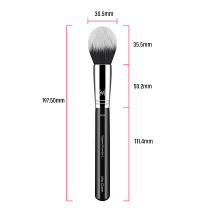 Miss Claire M39 - Tapered Powder (L) Brush - Chrome