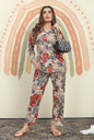 Monjolika Fashion Multicolor Printed Rayon Designer Co Ord Set