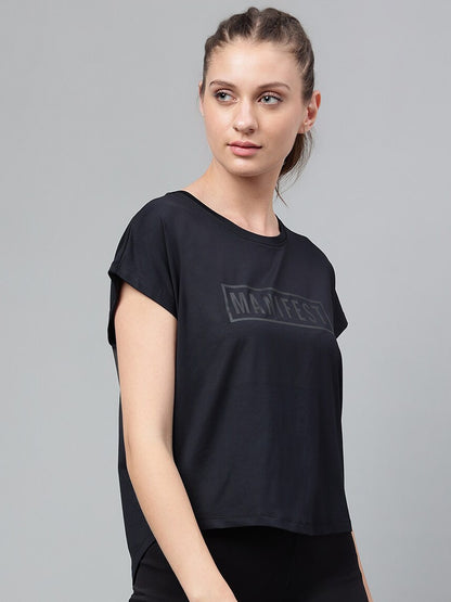 MKH Typography Printed Extended Sleeves Dri-FIT Relaxed Fit T-shirt