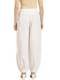 Juniper Women's White Solid Cotton Flex Dhoti Style Pants
