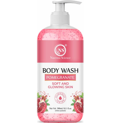 Nuerma Science Pomegranate Body Wash | For Soft & Glowing Skin