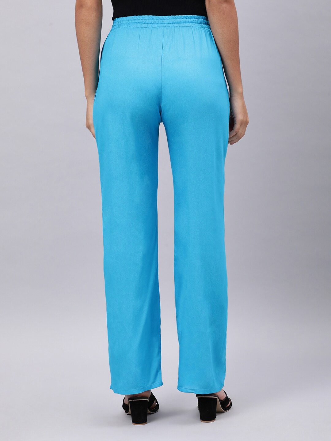 Souchii Blue Liva Ethnic Palazzos