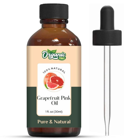 Organic Zing Grapefruit Pink (Citrus × paradisi) Oil | Pure & Natural Essential Oil for Skincare, Hair Care, Aroma and Diffusers