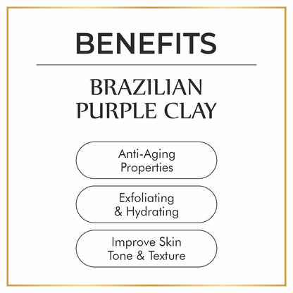 Nuerma Science Brazilian Purple Clay | Exfoliates Skin & Improves Skin Tone