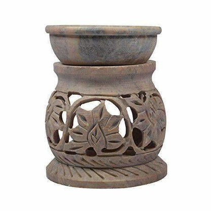 Handcrafted Soapstone Aroma Burner, Oil Diffuses