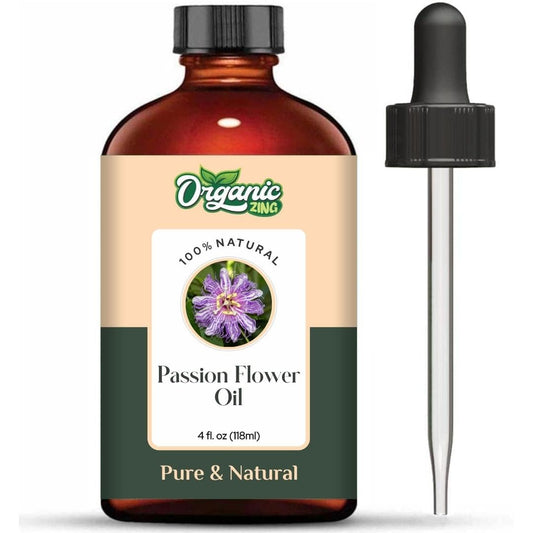 Organic Zing Passion Flower (Passiflora) Oil | Pure & Natural Essential Oil for Aroma, Diffusers, Skincare & Massage